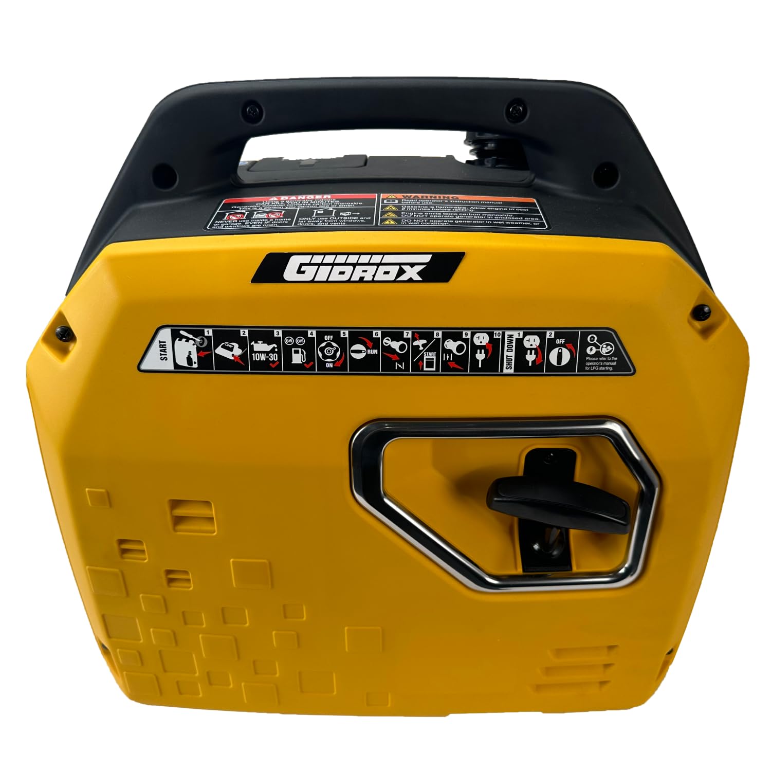 Gidrox 4500 Watt Gas Powered Portable Inverter Generator with Electric Start CO Sensor Super Quiet Portable Generator