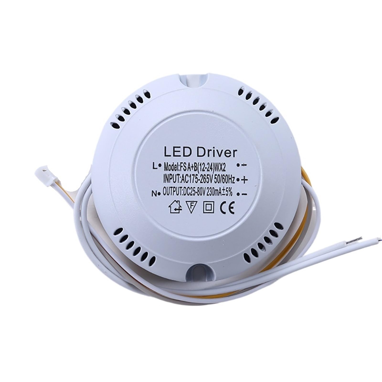 FCARUMIQP LED Driver Current 220mA 12-24W/24-40W SMD PCB Light Ceiling Power Supply Double Color 3Pin Lighting AC165-265V-2