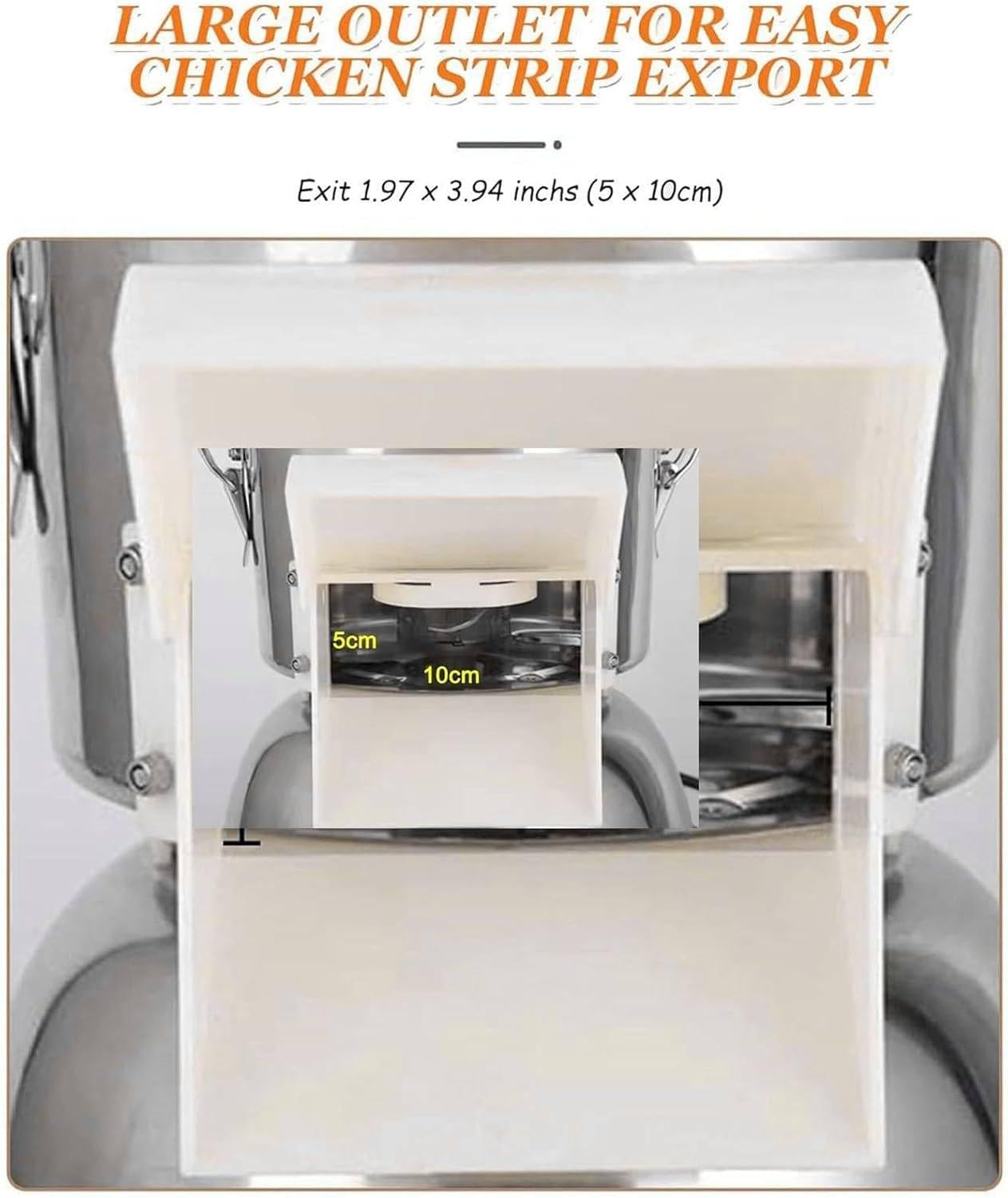 Tritatutto elettrico per polli, con lame in acciaio inox di alta qualità, design compatto per triturare velocemente la carne, ideale per pollo tirato e preparazione di carne sminuzzata