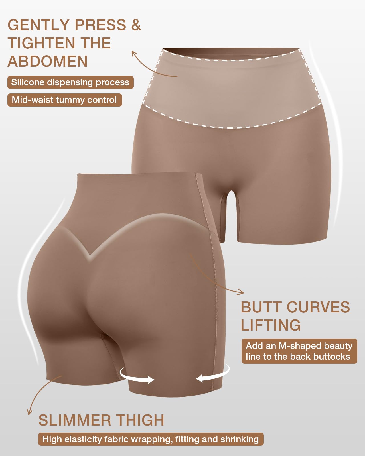Shapewear für Frauen Tummy Control Shapewear Shorts für unter Kleider Frauen Compression Shorts