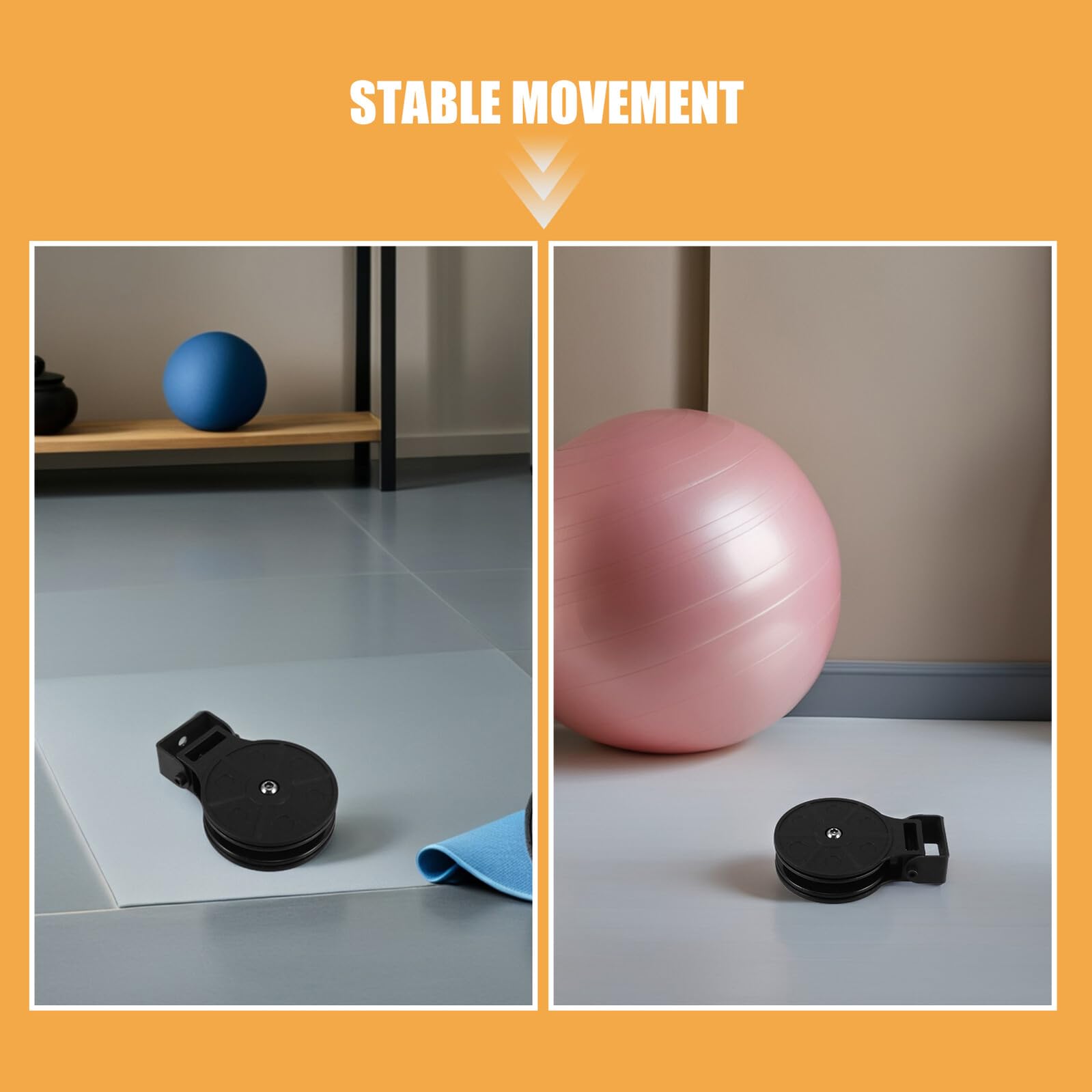 Carrucola per Cavi Fitness 2 Pezzi Nera Abs Ferro per Palestra | Uso Riabilitazione e Programmi Allenamento, Ruota Heavy-duty, Ricambio per Attrezzature