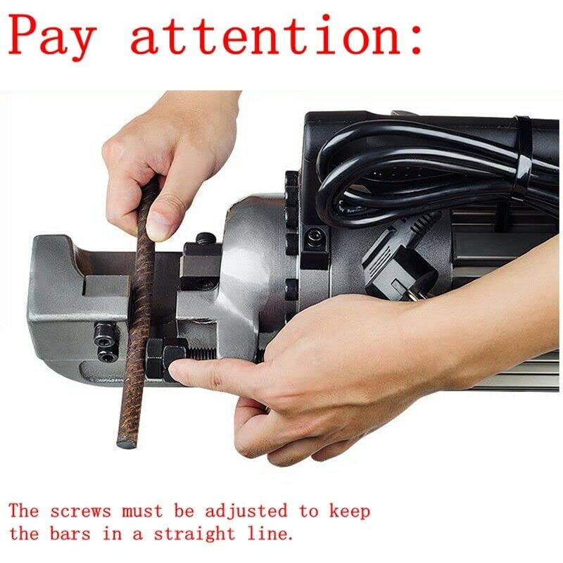 Rebar Cutter, Electric Rebar Steel Shear Cutter Hydraulic Cutting Machine Rebar Cutter ?4-25mm (16L, 220V)