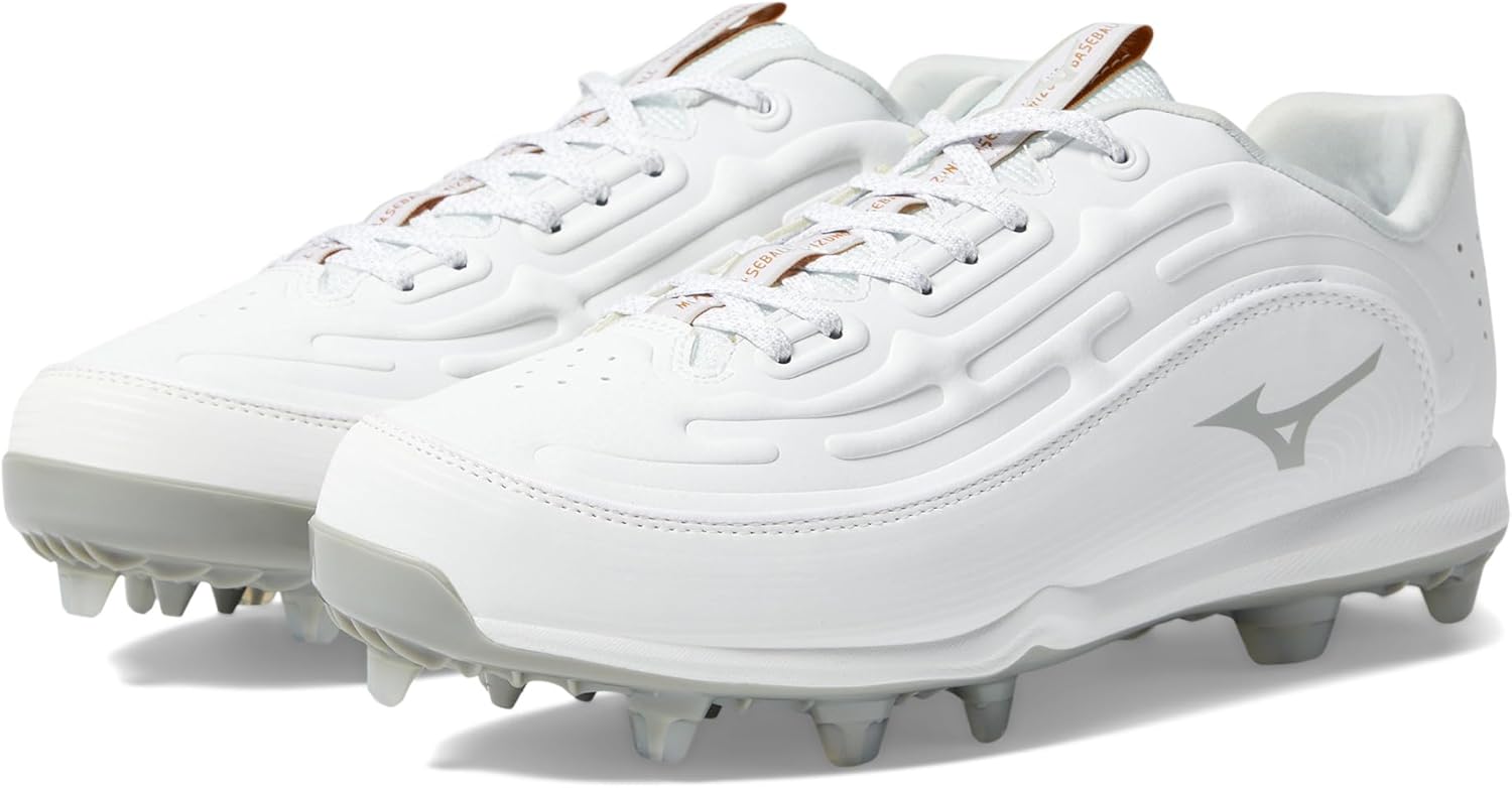 Mizuno Ambition 3 Low TPU Mens Molded Baseball Cleat | White | US Mens 12