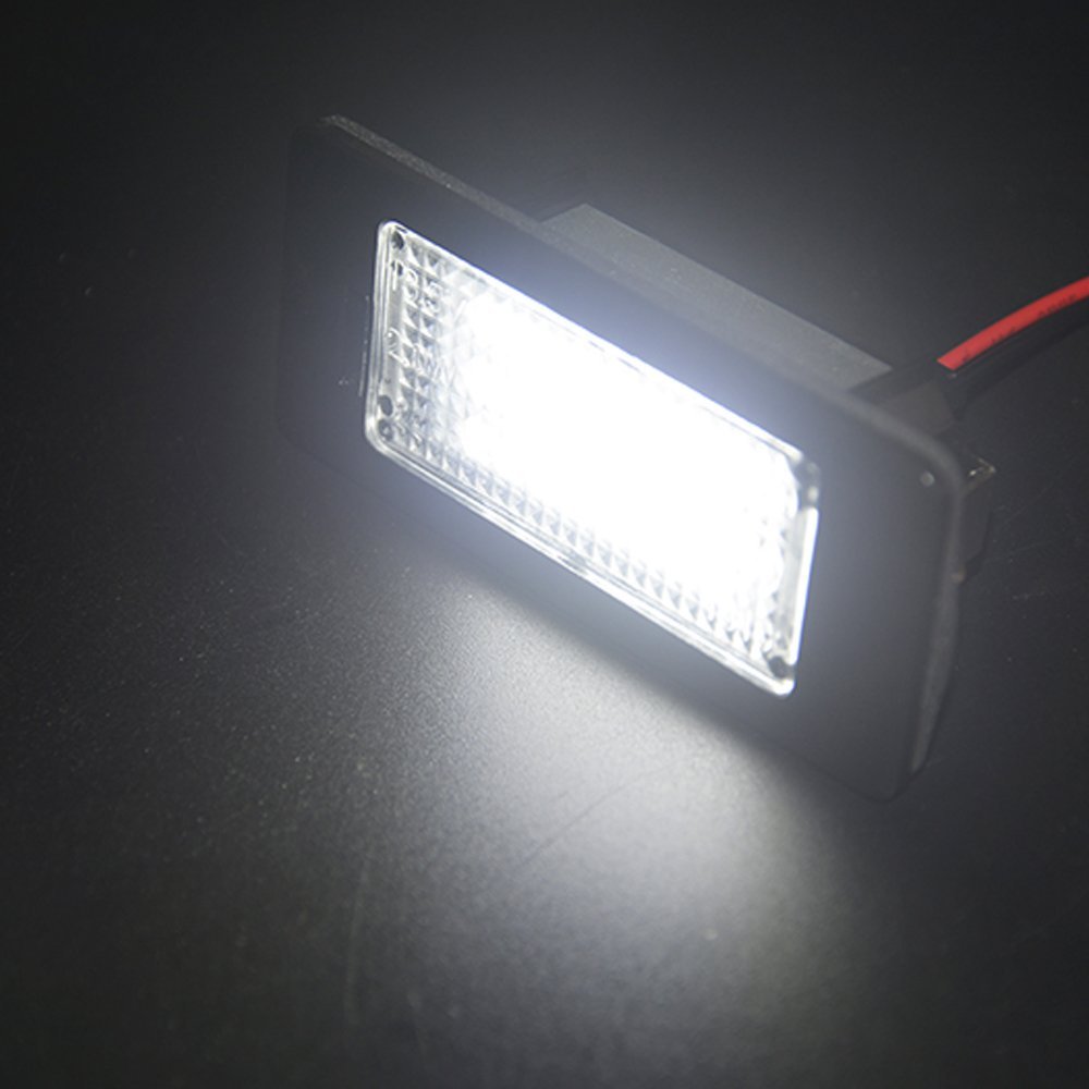 PolarLander 2X Auto Light Led Number Kit de luz de matrícula Canbus Error Free Car-Styling Compatible for VW Golf 6 Golf 7 Wagon Golf Plus Jetta 6 Passat B7 Wagon Sharan 2 Touran 2 Touareg 2