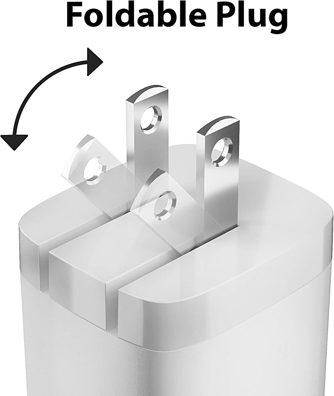Ceptics USB C Wall Charger, 65W Ultra Compact with Quick Charge 3.0 PD Power Delivery - GAN TECH - Small USB + Dual USB-C - 3 Ports Total - Powerful - Fast QC & PD - White (NAN-65W)