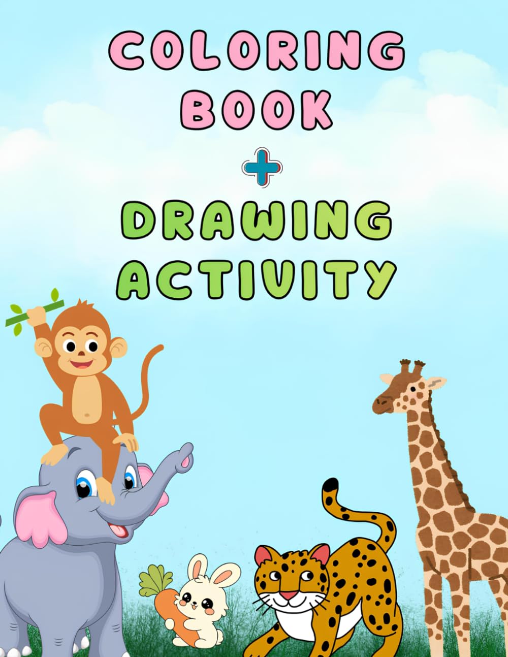 Animal Adventures Coloring & Drawing Book: Fun Activities for Kids Ages 5-7 with Drawing Practice