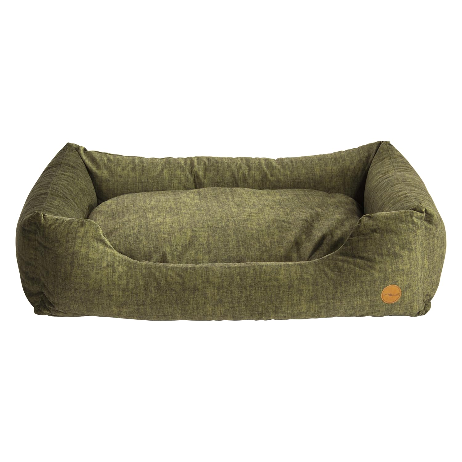 JACK AND VANILLA, Sofa, Dog Cushion, Manchester, Green, Size XL, 120 x 80 x 27 cm