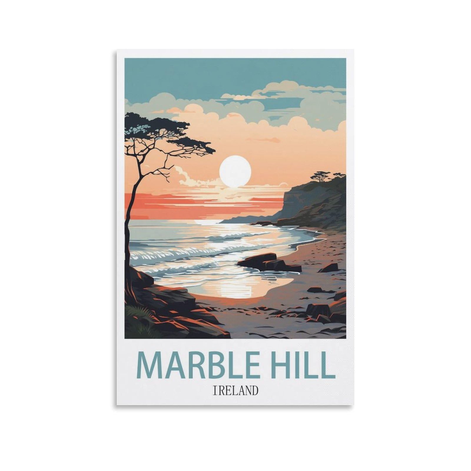 EZMLFA 5D Diamond Painting Kits for Adults,Marble Hill Ireland,Diamond Painting,Landscape Gem Art Kits Adult and Crafts Home Decor 50x60cm