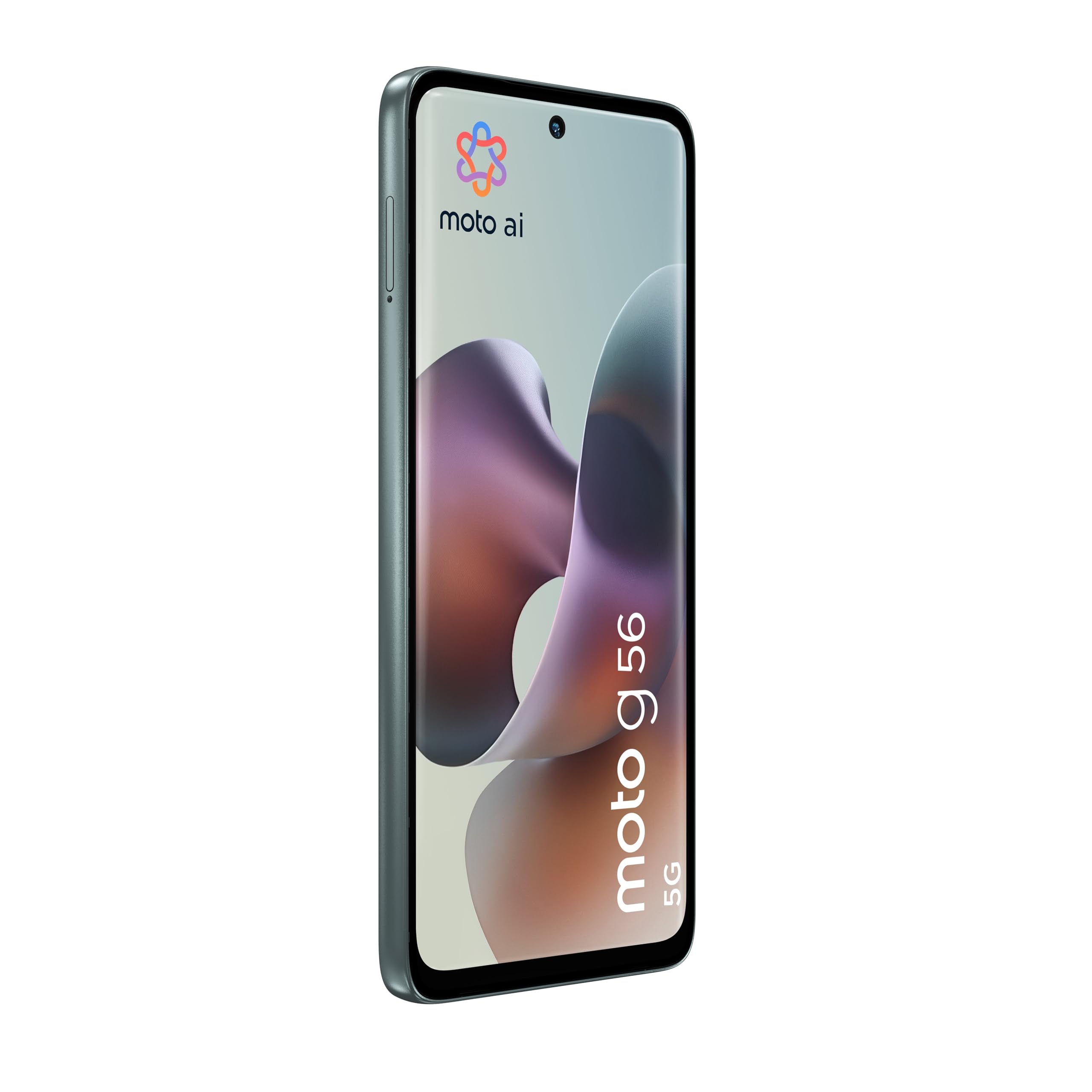 Motorola moto g56 5G con 3 anni di garanzia (8/512GB, Fotocamera 50MP+8MP+flicker cam, Display 6.72" FHD+ 120Hz, 5100mAh, MediaTek Dimensity 7060, Android 15), PANTONE Gray Mist
