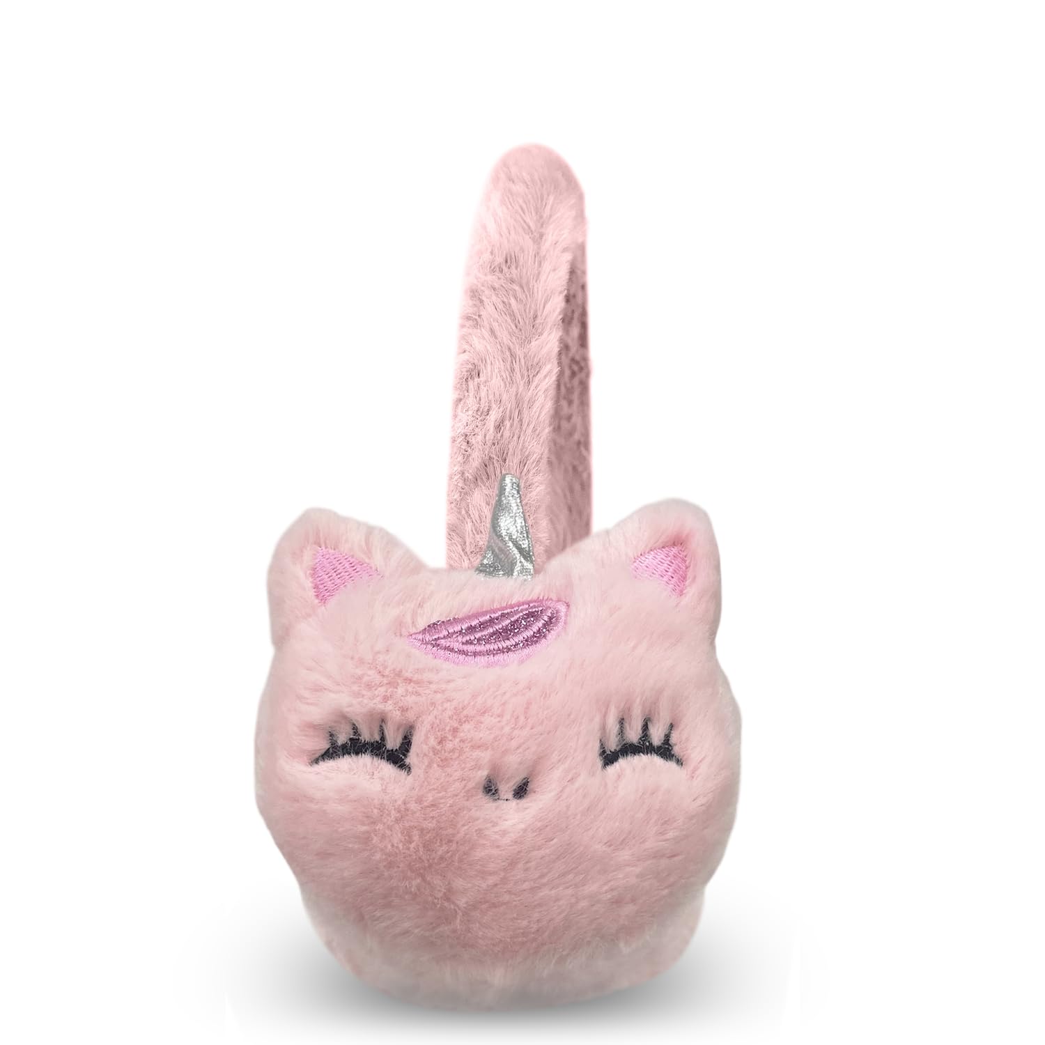 zqbiee Unicorn Designed Winter Fully Furry Ear Muff Kids, Girls & Women Adults-picture-18