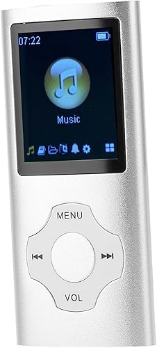 Miniatura 2 de Fafeicy Reproductor de MP3 Pantalla LCD de 1.8 pulgadas Reproductor de música portátil con función de grabación de radio FM para estudiantes (plata)
