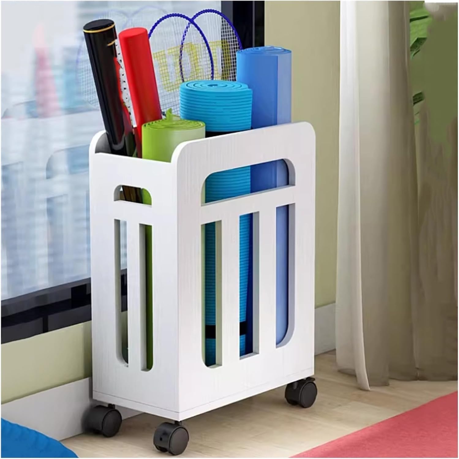 Support de rangement tennis blanc pour optimiser vos courts