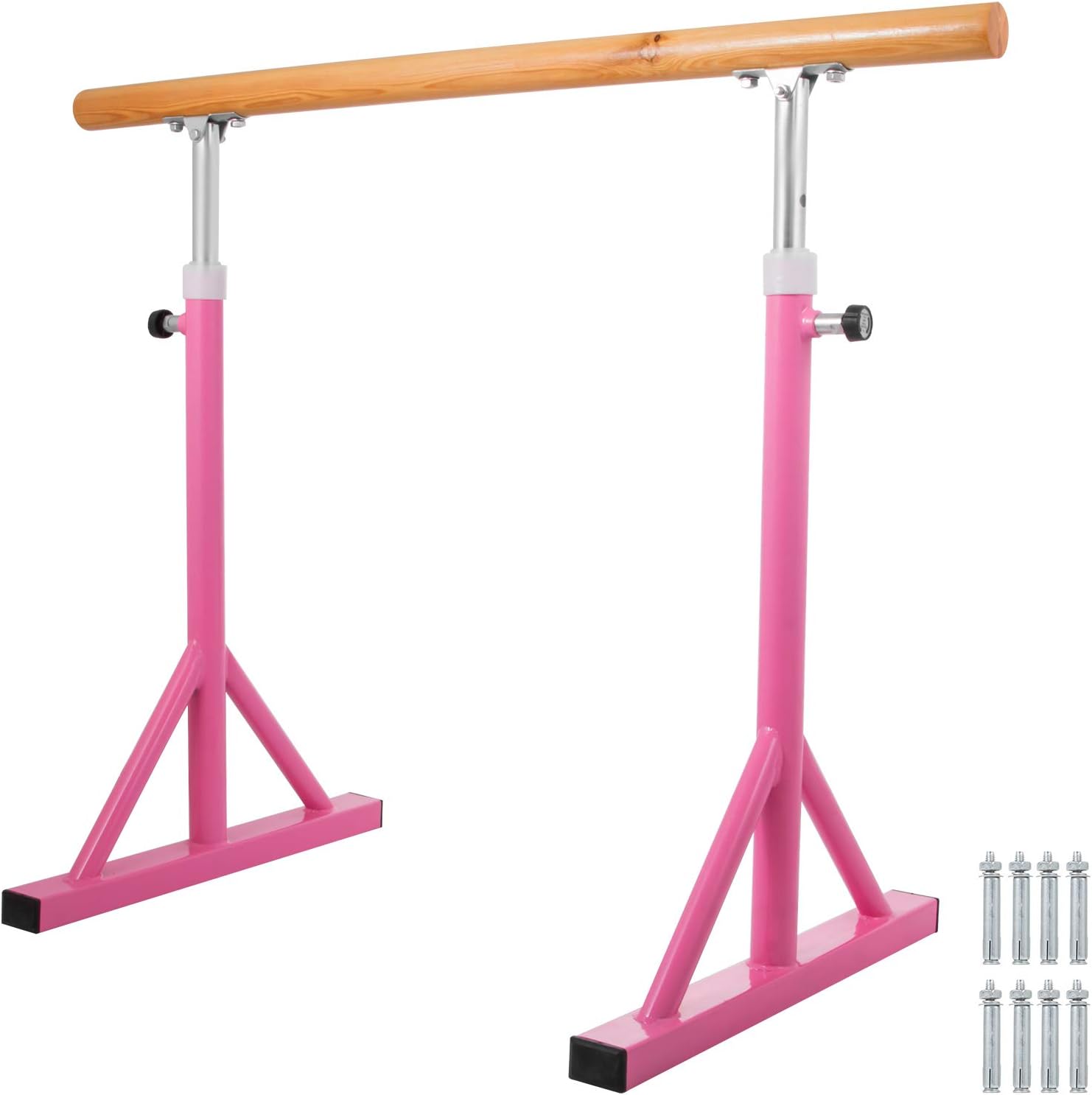 Popsport Ballet Barre 4/5 Feet Adjustable Ballet Bar Freestanding Heavy Duty Dancing Stretching Ballet Barre Portable for Home