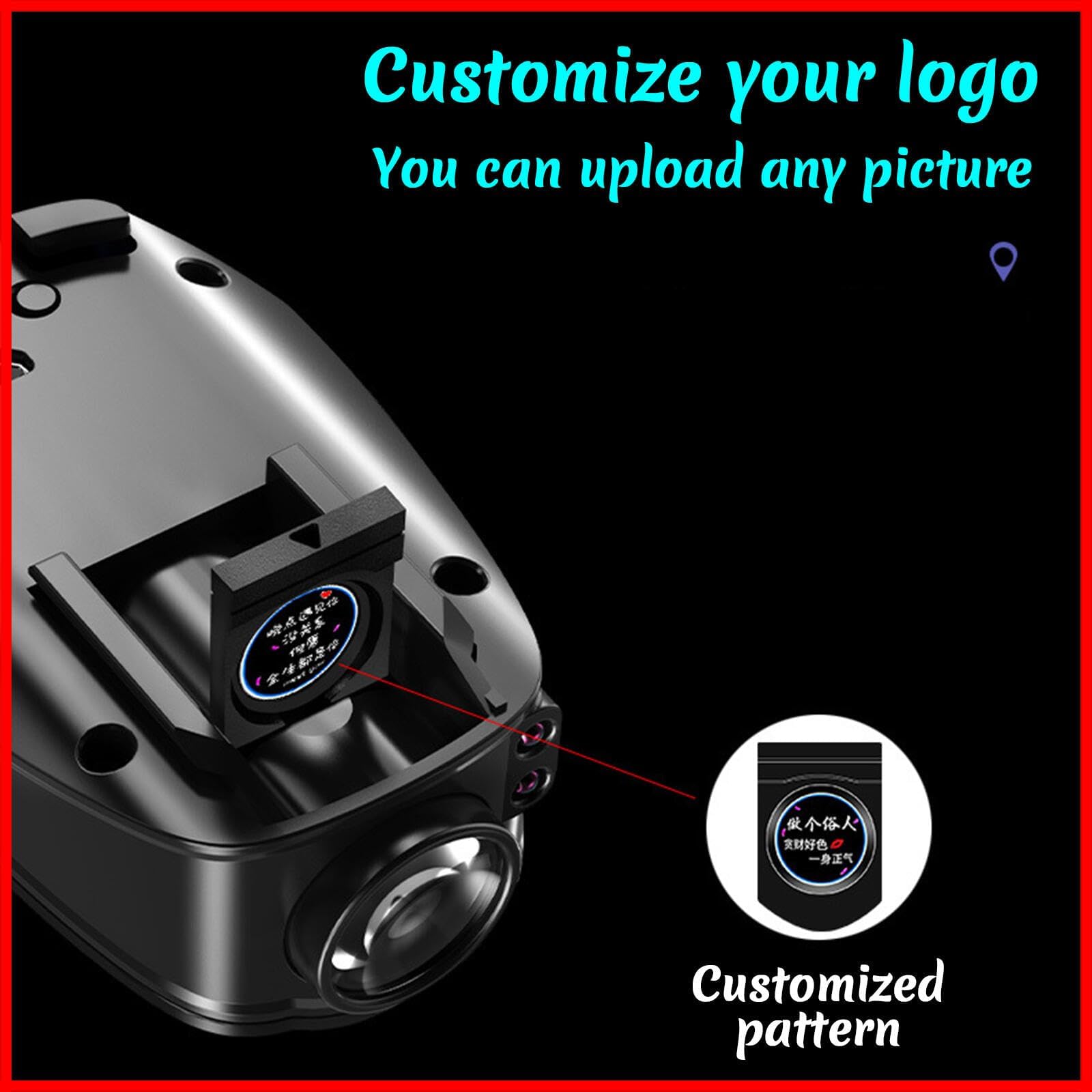 Personalizar Luces LED de Bienvenida, Luces de Bienvenida,Luz Puerta Coche Led, Luz de Bienvenida para Puerta de Coche Proyector LED Puerta Shadow Light, Carga USB, Logotipo Personalizado