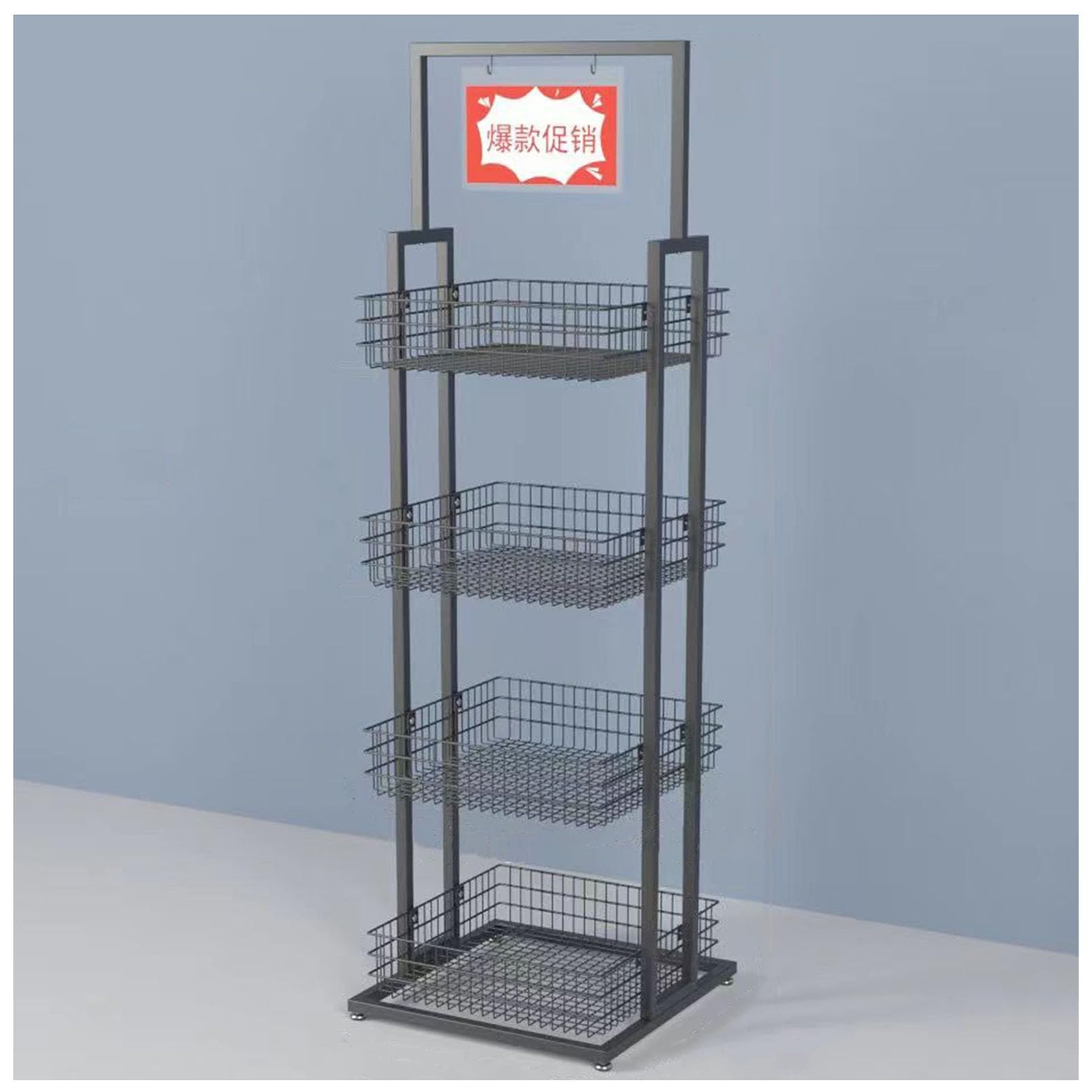 Verkaufsregale, Snack-Organizer, robustes Metalldraht-Regal für Supermarkt, Süßigkeiten, Kartoffelchips