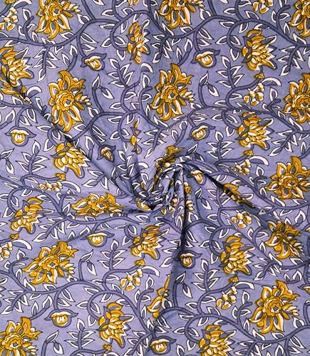 Image of VEENA HANDICRAFT Pure Cotton Jaipuri Sanganeri Print Salwar Suit With Dupatta set