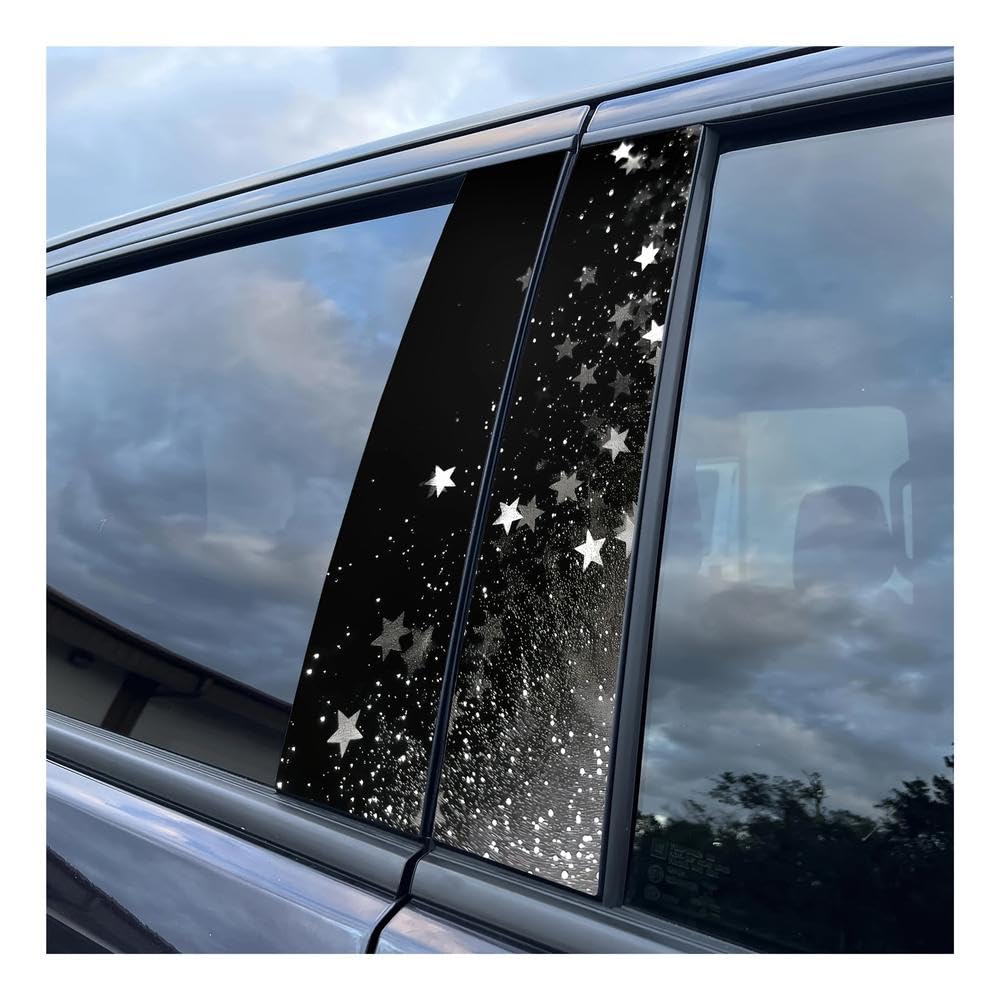 Auto Accessory Shining Stars Car B Pillar Stickers Vehicle Universal Decal