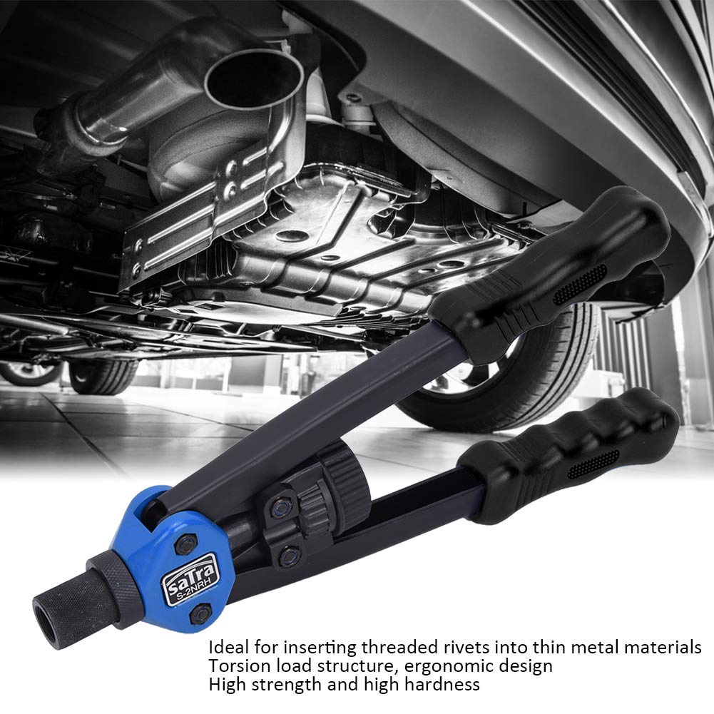 Pistola de tuercas de remaches manual, herramienta manual, remachadora roscada para ensamblaje de chapa metálica automotriz M3 M4 M5 M6 M8 M10 M12, 100 Uds.