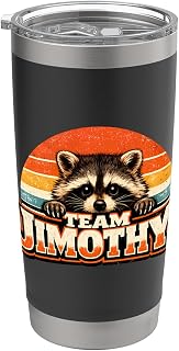 Team Jimothy Viral Raccoon Jimothy Stainless Steel Insulated Tumbler