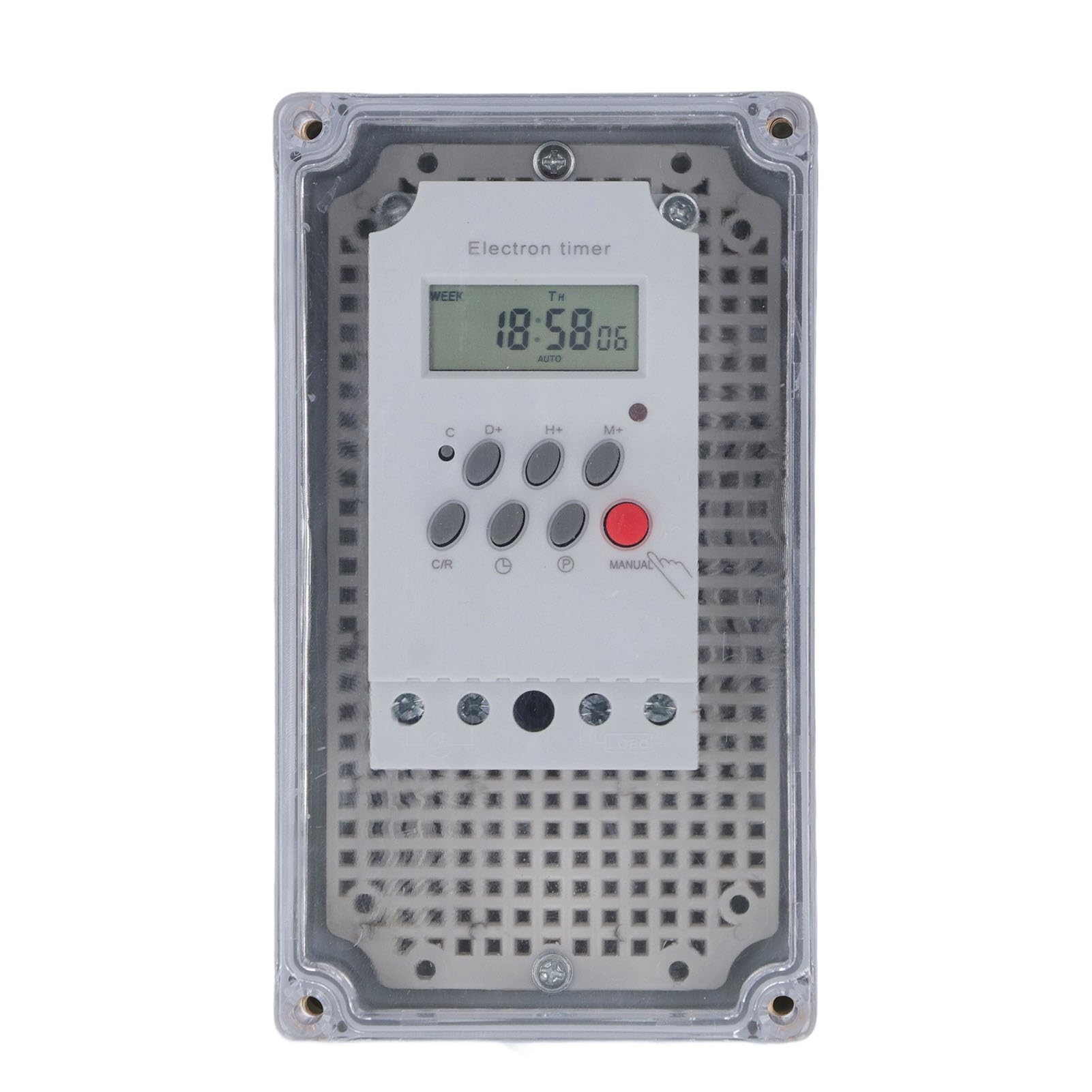 Timer pompy basenowej z silnym silnikiem cyfrowym, wodoodporny zamiennik pompy wodnej do basenu, automatyczny sterownik czasu z funkcją programowania, odporny na warunki zewnętrzne, łatwy w montażu i