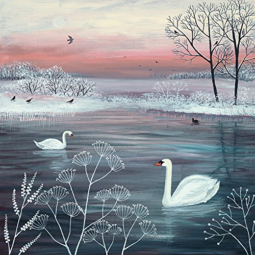 Jo Grundy WDC95484 "Winter Serenity" Canvas Print, Cotton, Multi-Colour, 3.20 x 40.00 x 40.00 cm