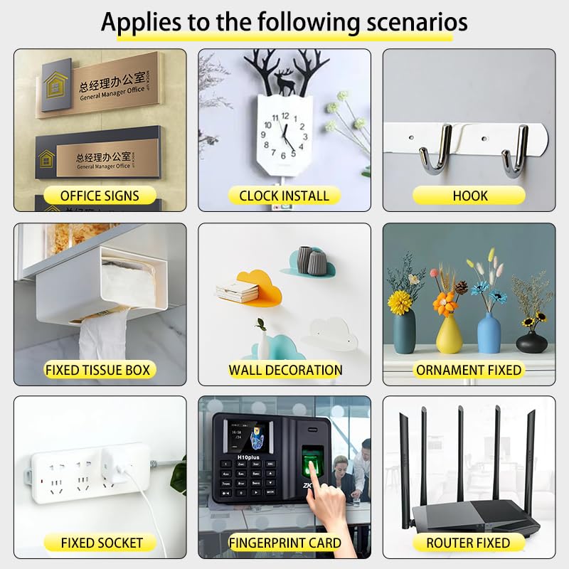 Miniatura 6 de SANKEMU Cinta adhesiva de doble cara fácil de cortar resistente con malla (1.18 pulgadas x 9.85 pies), cinta de montaje fuerte de dos caras, cinta