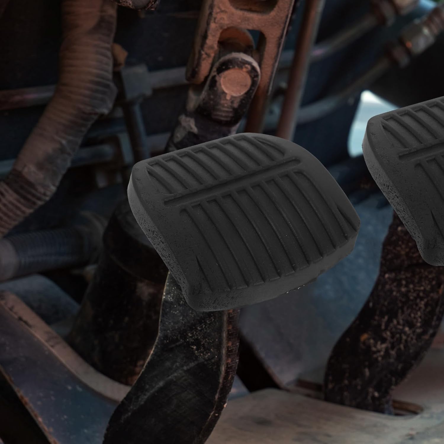 2pcs Black Plastic Clutch Pedal Pads Replacement for Forklift