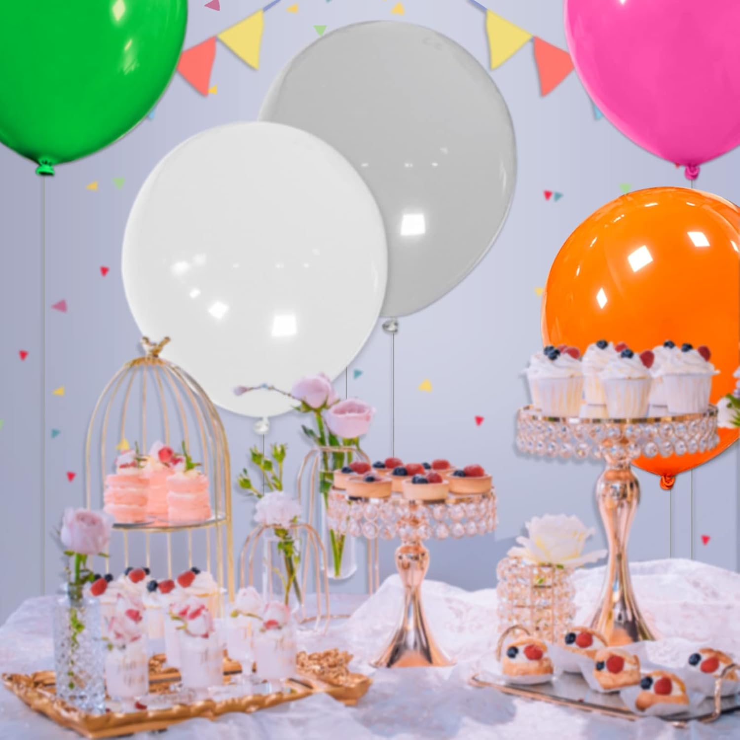 32Pcs Orange Big Balloons 18 Inch, Round Large Latex Party Balloons for Birthday Wedding Decorations. (orange) - Image 3