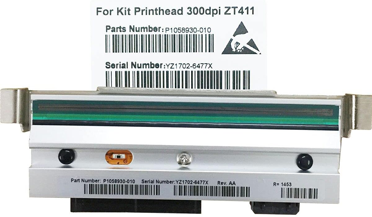 Printhead for Zebra ZT411 300dpi Thermal Label Printer, Replacement for P1058930-010