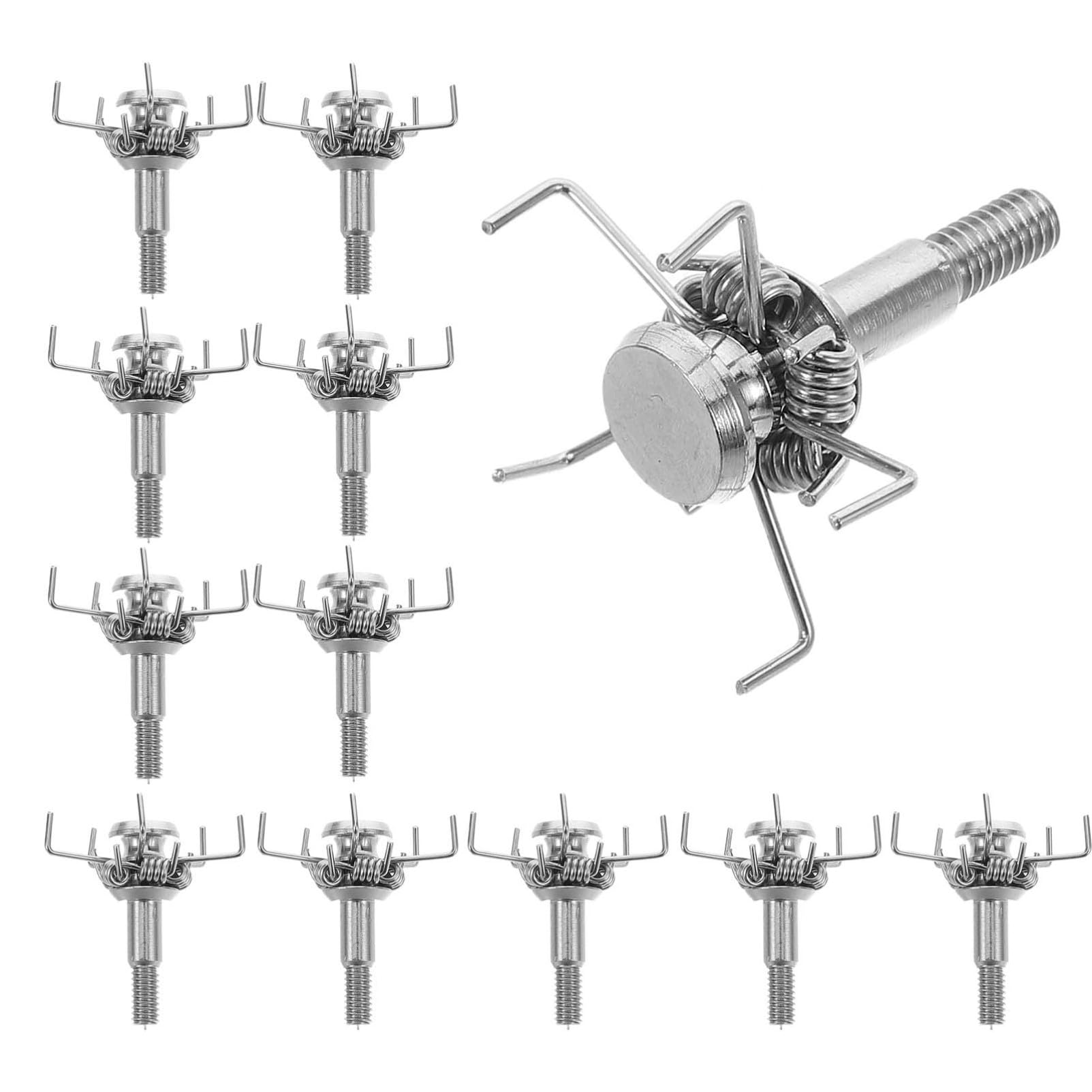 Toyvian 12pcs Small Game Arrow Heads Arrowheads Archery Accessories Threaded Arrowheads for Hunting Stainless Steel Tips for Shooting