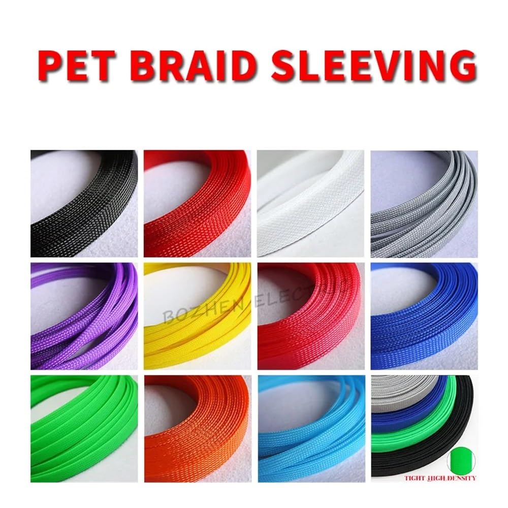Rozszerzalna tuleja kablowa 5/10M PET 3~16 mm Ciasno...(Uv Blue,16MM-10METER)