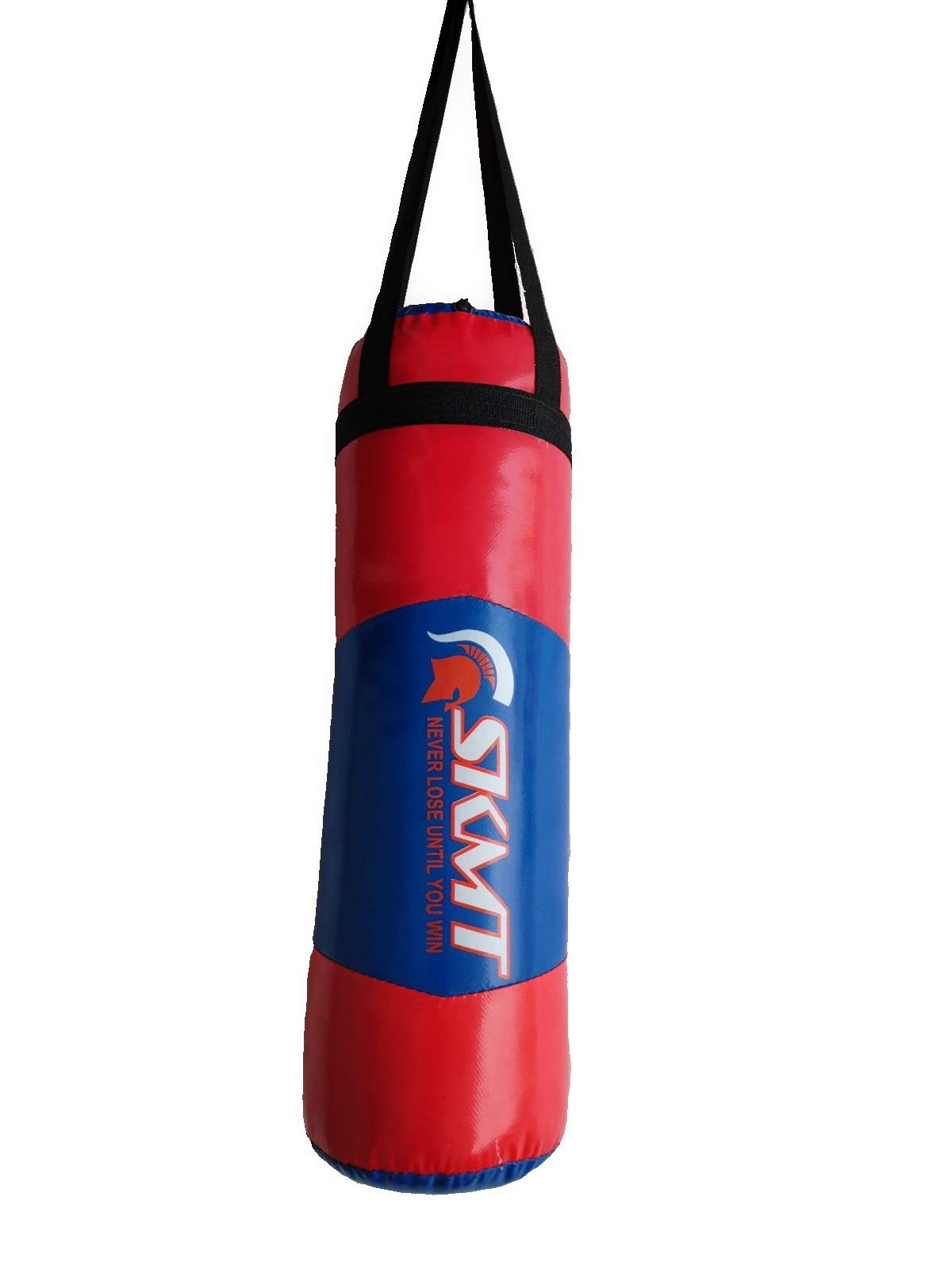 SKMT Never Lose Until You Win PVC Kids Boxing kit Blue Red (Punching Bag, Gloves and Headgear, Age 2-8 Years) 1