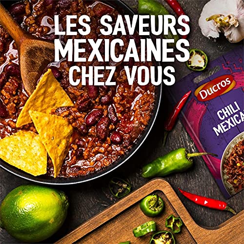 SACHET MÉLANGE POUR CHILI MEXICAIN 20G, DUCROS, LOT DE 5