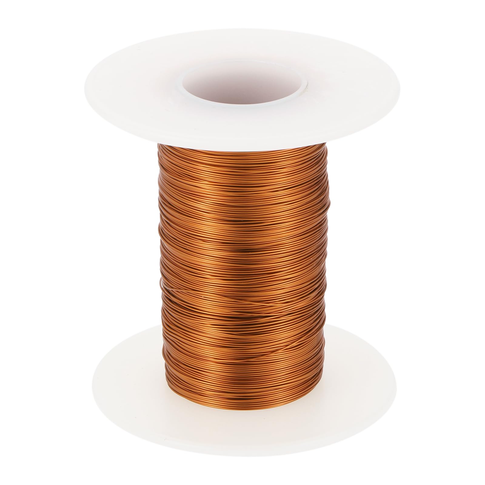 sourcing map Fil magnétique 28 AWG, fil de cuivre émaillé de calibre 28, fil de bobine magnétique de 56,7 g pour transformateur, moteur, électrique, 180C (356F), jaune