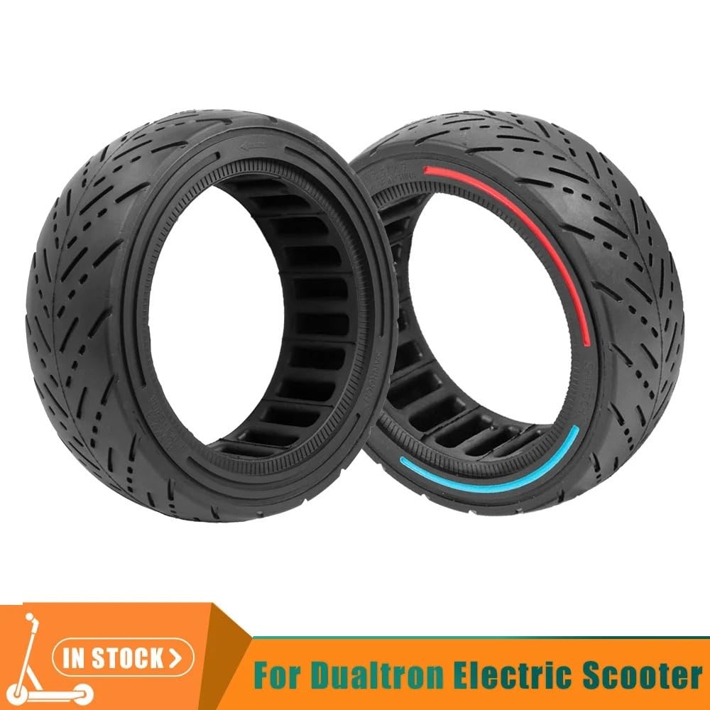 Rueda de goma sólida de 8,5 x 2,5 pulgadas para scooter eléctrico, resistente a la puntuación fuera de carretera para Dualtron para Mini, Speedway Leger & Leger Pro (negro)