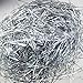 100 Grams Shiny Iridescent Film PP Hamper Shreds & Strands Shredded Crinkle Confetti for DIY Gift Wrapping & Basket Filling (Silver)