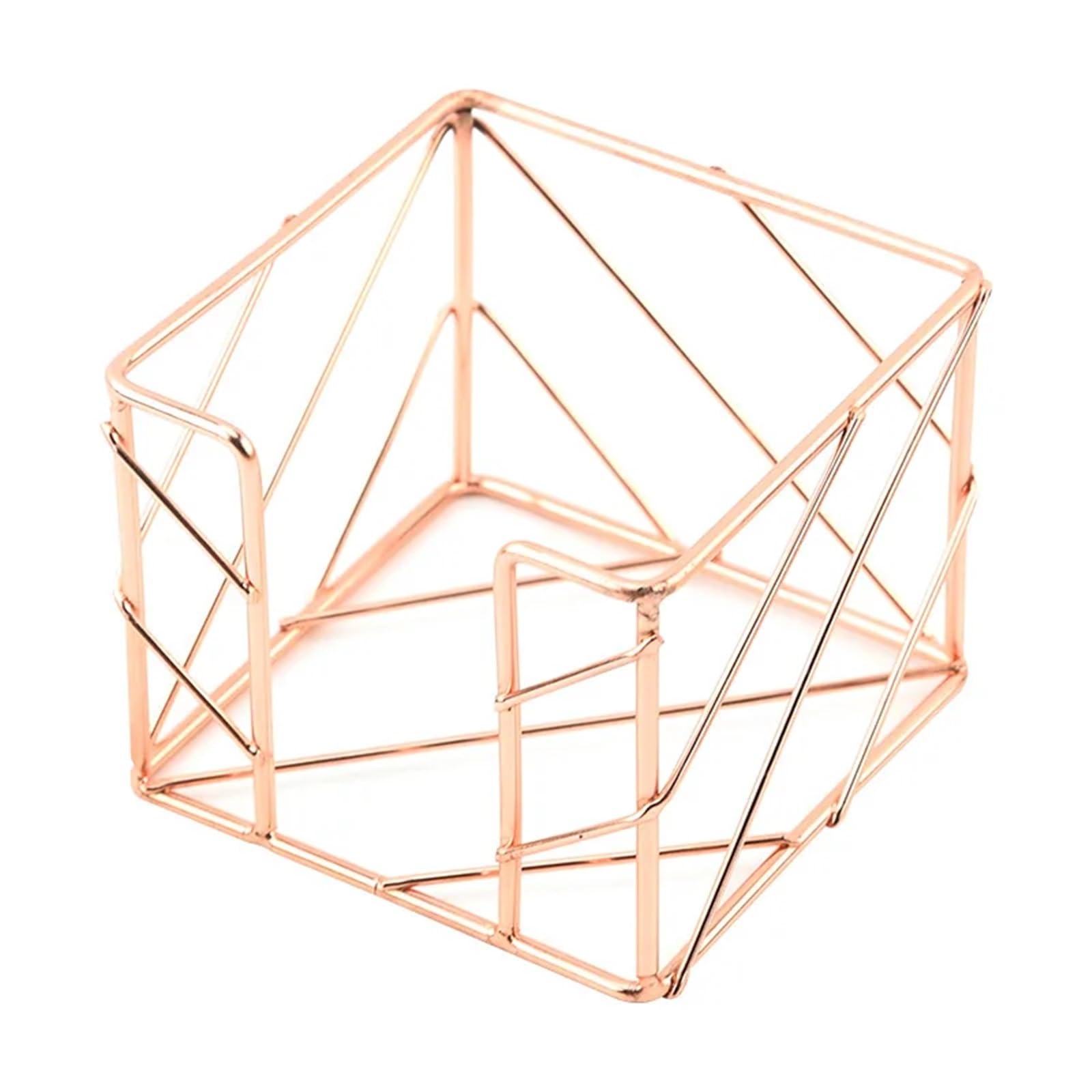 Yangshe Rose Gold 3Pcs Sticky Note & Memo Box Holder, Desk Organizer Storage For Office