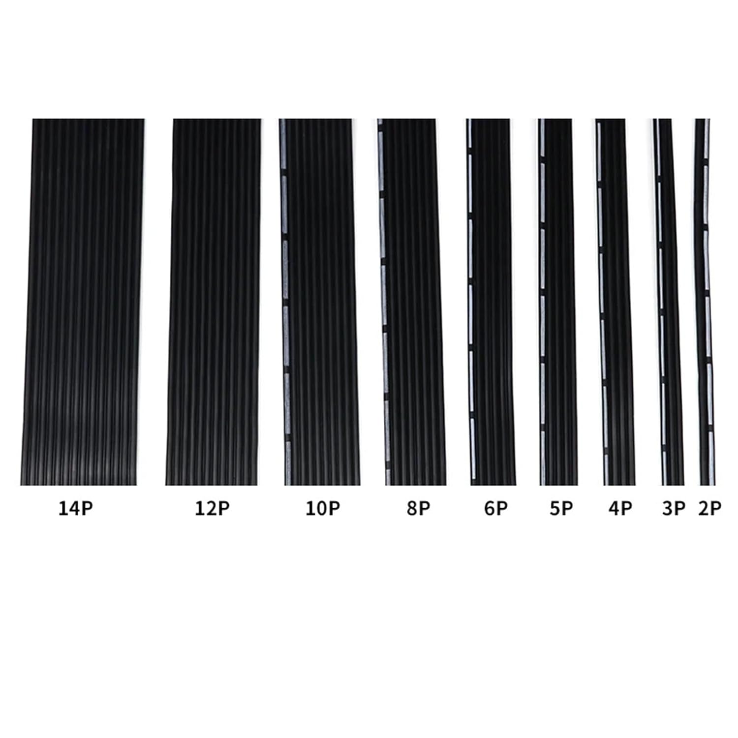 Silicone Parallel Wire 22 AWG - Flexible Tinned Copper Cable for Electrical Projects (1m~50m, 2P-10P)(8Px20m)