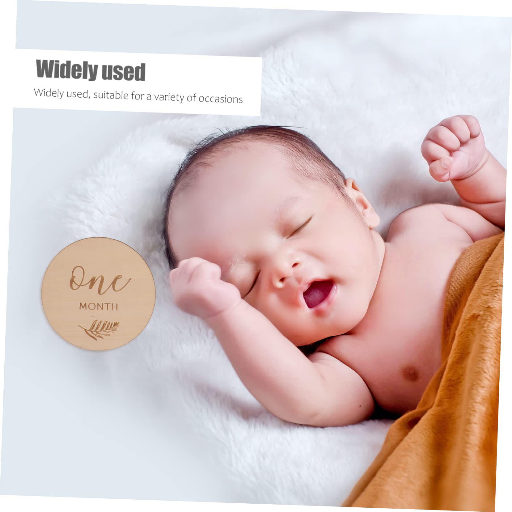 BESTonZON 36stücke Holz Meilensteinkarten Doppelseitige Foto-discs Für Besonderen Der Babypflege Für Werdende Mütter