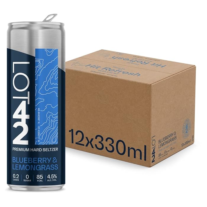 Buy Lot 42 Premium Hard Seltzer Alcoholic Sparkling Water 12 x 330ml