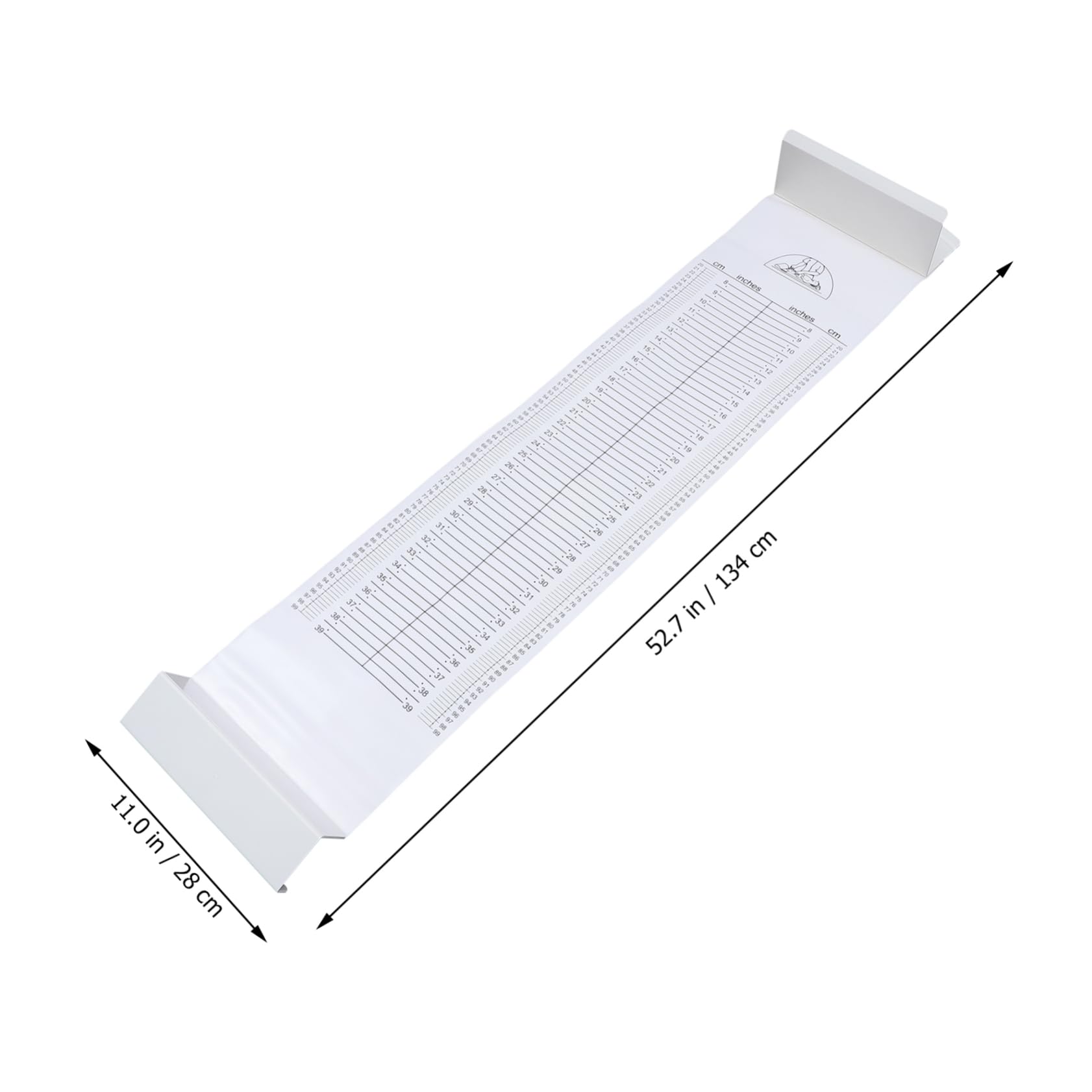 HEMOTON Growth Ruler Wall Measure Mat Soft Boy Girl Height Measure Tool Easy to Clean