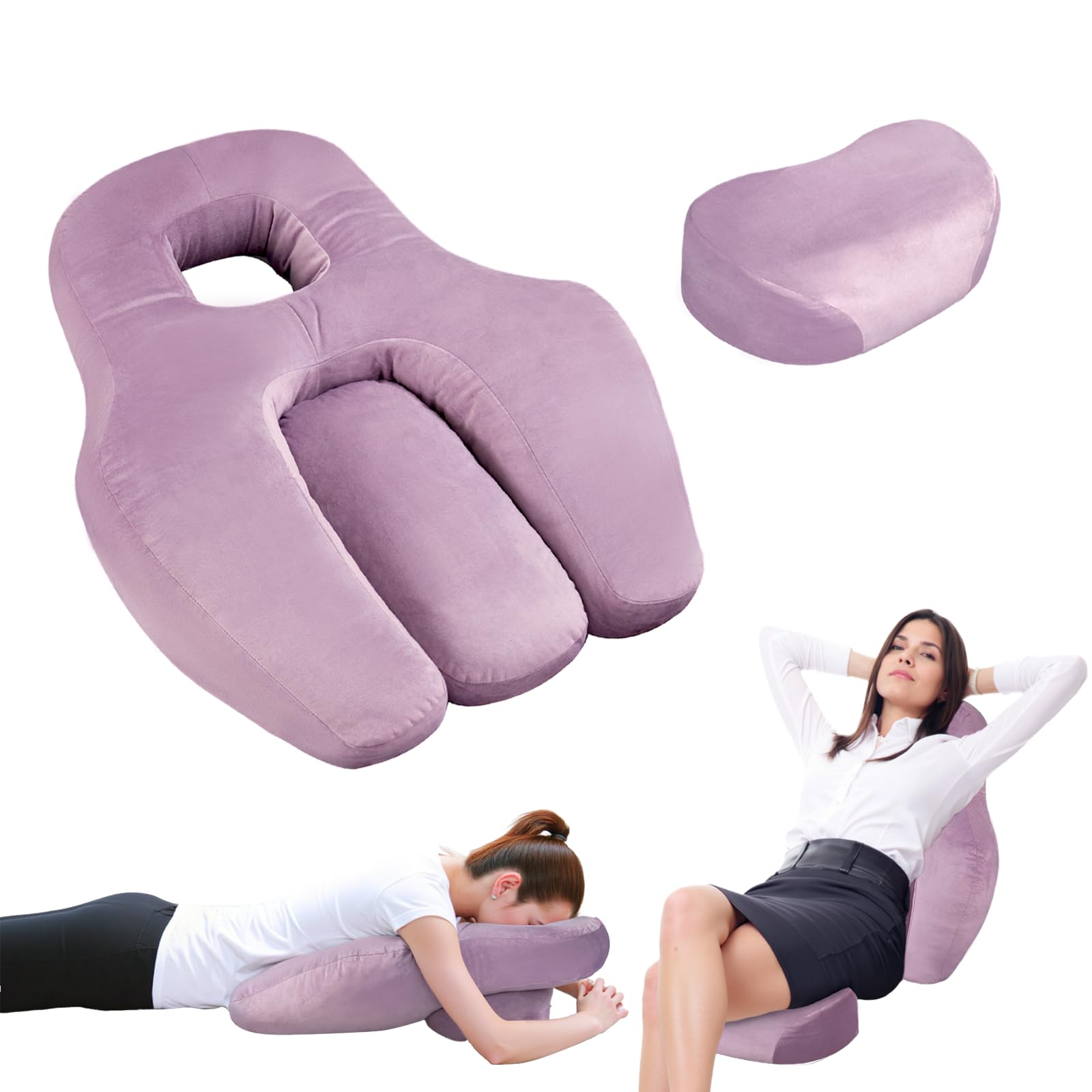 Juego de almohadas ortopédicas BBL – Almohada de recuperación postoperatoria para dormir, sentarse y aliviar el dolor de espalda boca abajo