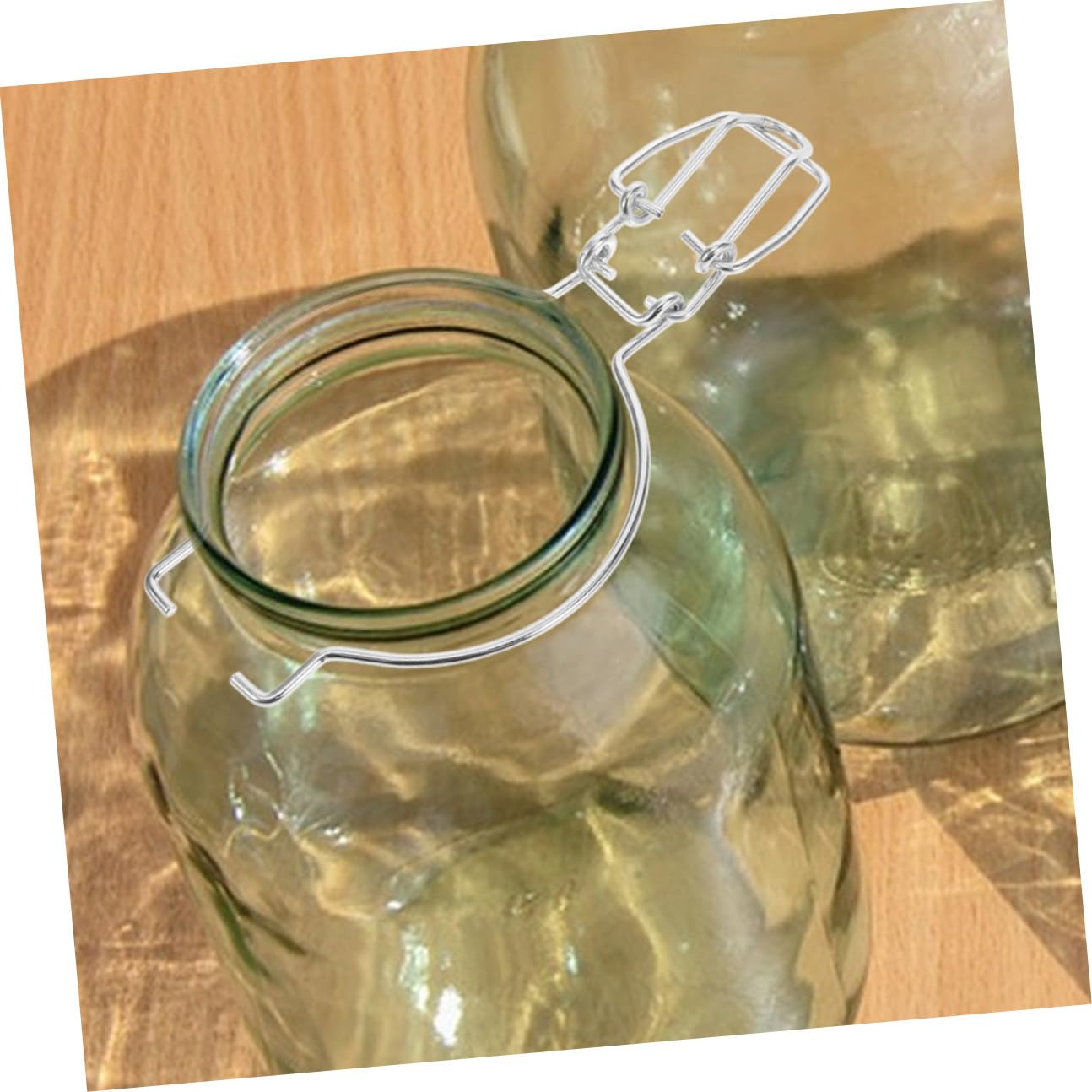 4piezas Hebillas de Acero Inoxidable para Sellado Hermético de Tarros Diseño de Resorte Cierre Metálico Resistente para Almacenamiento y Conservación Cocina