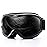 JULI Ski Goggle/Snow Snowboard Goggles for Men, Women & Youth - 100% UV Protection Anti-Fog Dual Lens(Black Frame+13% VLT Black Len)