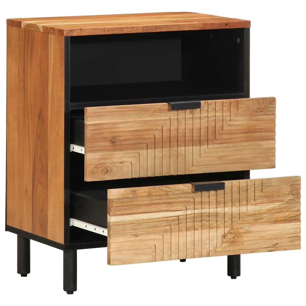 Armoire de lit en bois d'acacia massif pour ranger une chambre encombrée