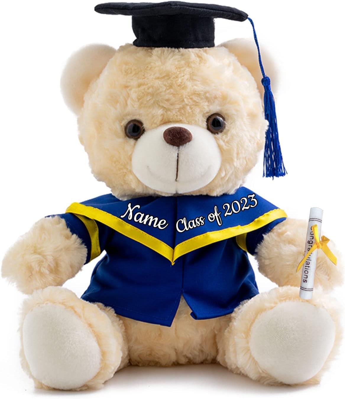Regalos De Graduación Para Ella, Oso De Peluche Personalizado Con Texto Oso De Peluche Blanco Regalos Personalizados Como Regalos De Graduacion