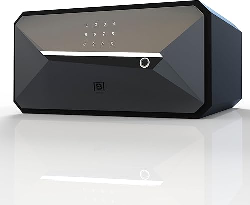 Miniatura 8 de Y-Series Caja fuerte inteligente de huellas dactilares, caja de seguridad con llave, 1.45 cúbicos, caja de seguridad para el hogar (1.45 pies