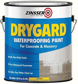 Zinsser 272170 Drygard Waterproofing Paint, White, 1 Gal