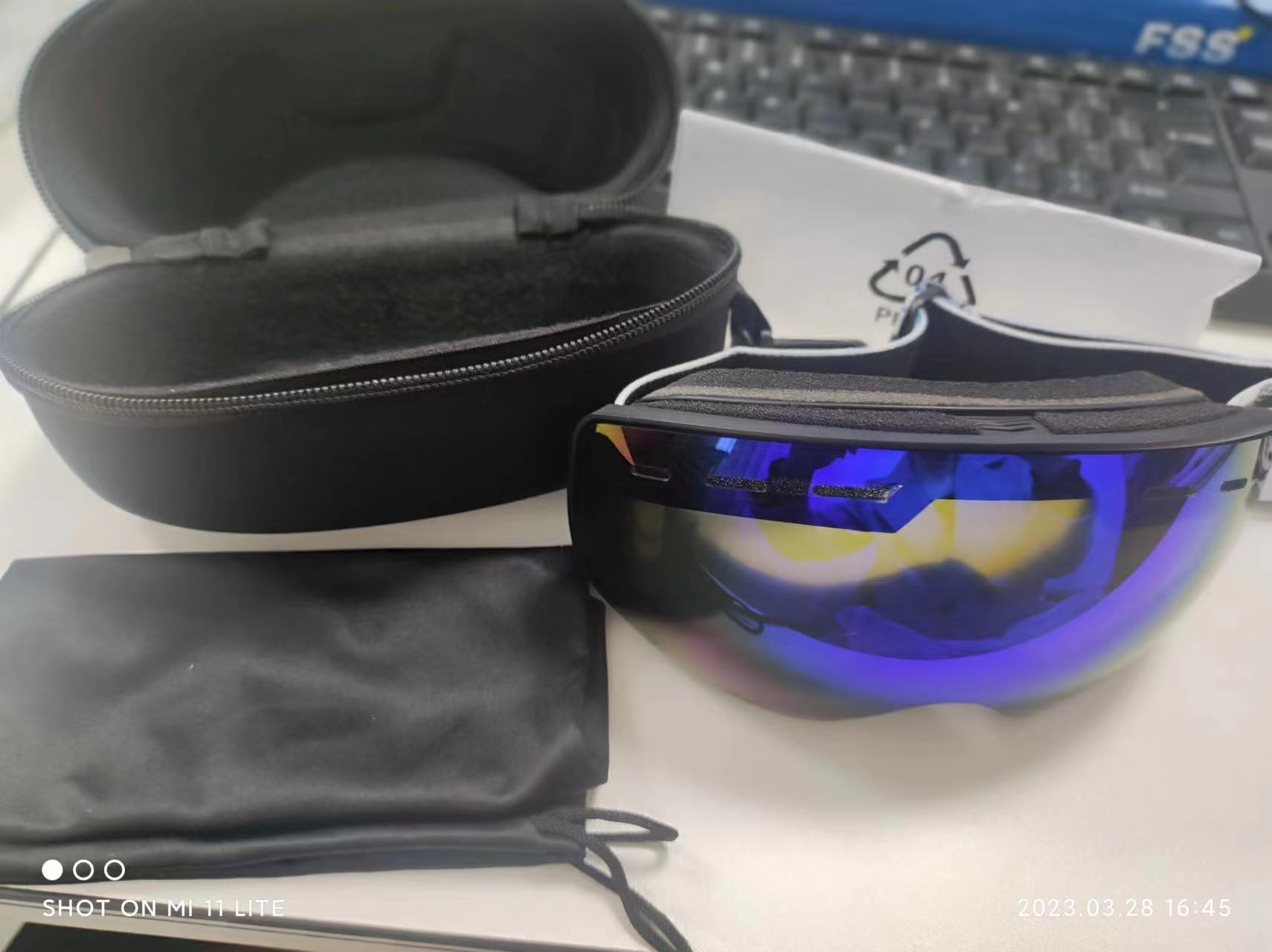 Lunettes de ski H020 avec monture en TPU anti-buée et anti-UV pour enfants, adolescents, garçons et filles, lunettes de sports d'hiver