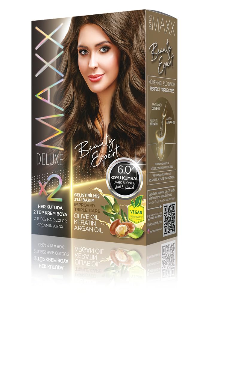 Maxx Deluxe Beauty Expert Set Saç Boyası 6.0 Koyu Kumral